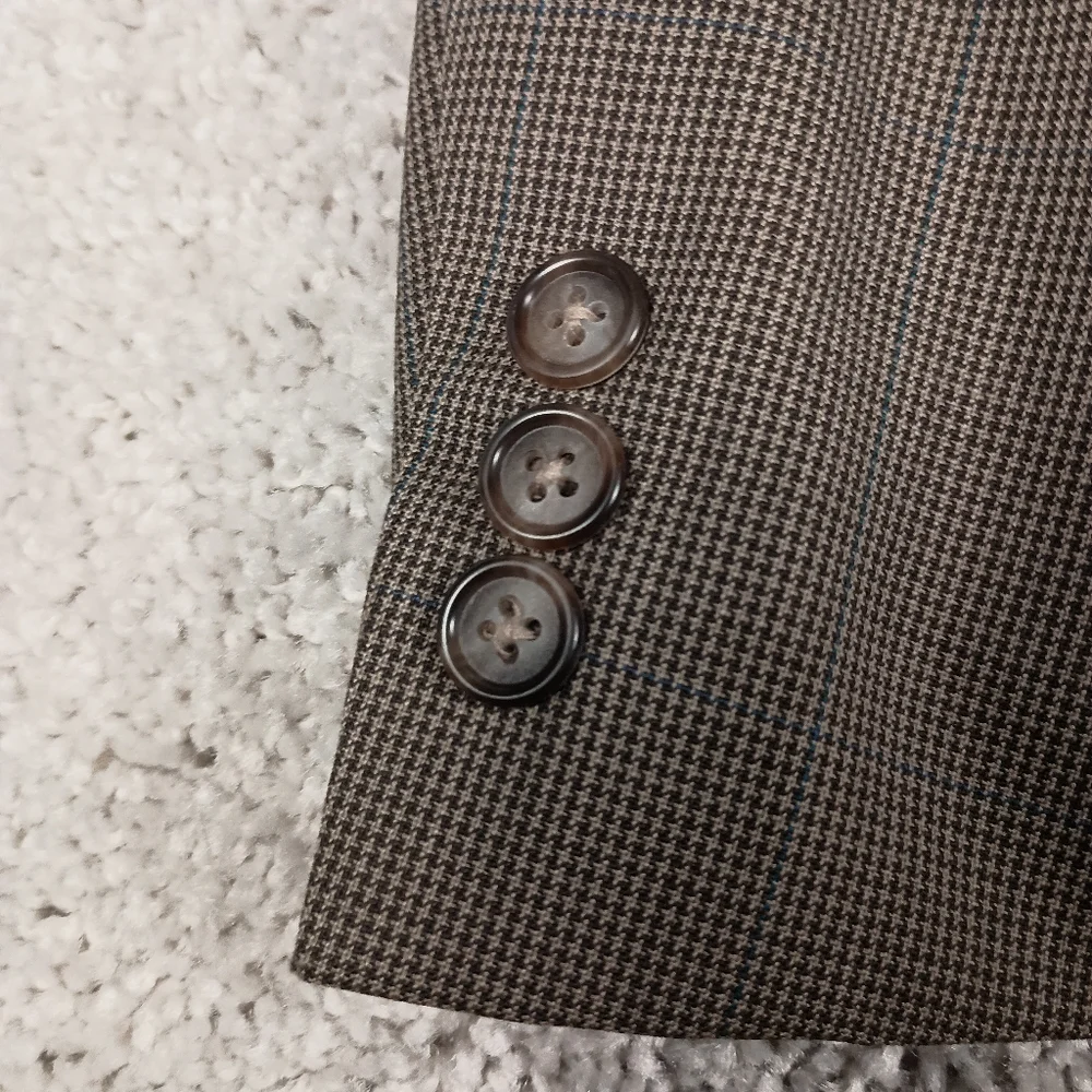 Brooks Brothers 43L Houndstooth Men's Wool‎ Blazer